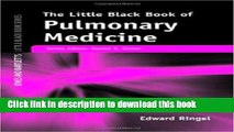 Collection Book Little Black Book Of Pulmonary Medicine (Jones and Bartlett s Little Black Book)