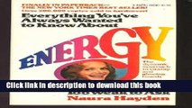 New Book Everything You ve Always Wanted to Know About Energy But Were Too Weak to Ask