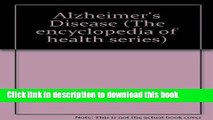 New Book Alzheimers Disease (Encyclopedia of Health)