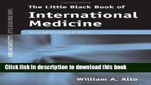 New Book Little Black Book Of International Medicine (Jones and Bartlett s Little Black Book)
