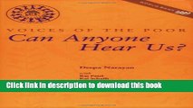 [PDF] Voices of the Poor: Volume 1: Can Anyone Hear Us? Popular Colection