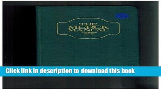Collection Book The Merck Manual of Diagnosis and Therapy: General Medicine (Merck Manual Vol 1:
