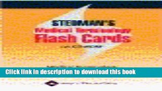 Collection Book Stedman s Medical Terminology Flash Cards on CD-ROM