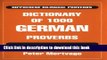 Collection Book Dictionary of 1000 German Proverbs (Hippocrene Bilingual Proverbs)