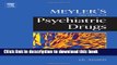 New Book Meyler s Side Effects of Psychiatric Drugs