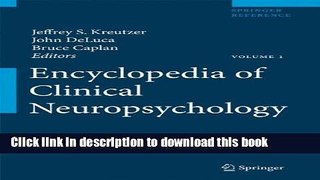 Collection Book Encyclopedia of Clinical Neuropsychology: 4 Volume set