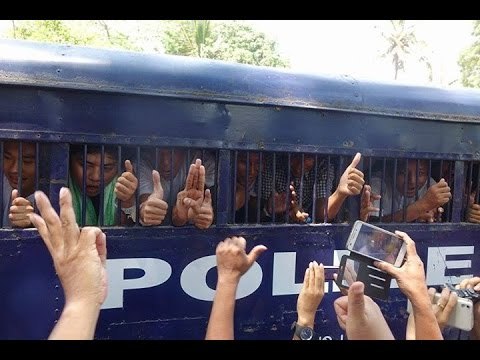 ‘Determined to continue our struggle': Letpadan accused appear in court