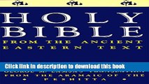 Collection Book Holy Bible: From the Ancient Eastern Text: George M. Lamsa s Translation From the