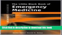 Collection Book The Little Black Book of Emergency Medicine (Jones and Bartlett s Little Black Book)