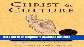 New Book Christ and Culture (Torchbooks)