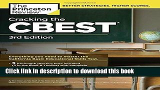New Book Cracking the CBEST, 3rd Edition (Professional Test Preparation)