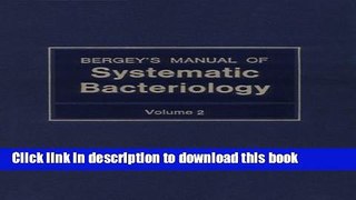 Collection Book Bergey s Manual of Systematic Bacteriology (Vol. 2)