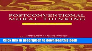 [PDF] Postconventional Moral Thinking: A Neo-kohlbergian Approach Full Online