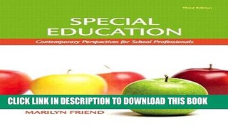 Read Now Special Education: Contemporary Perspectives for School Professionals, Student Value