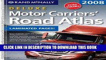 Read Now Rand McNally 2008 Deluxe Motor Carriers Road Atlas (Rand Mcnally Motor Carriers  Road