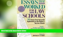 Big Deals  Essays That Worked for Law School: 35 Essays from Successful Applications to the Nation