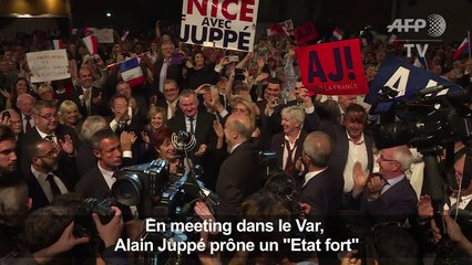 En meeting dans le Var, Alain Juppé prône un "Etat fort"