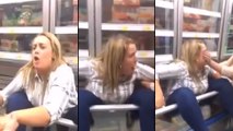 Fail - Cette femme se coince les fesses dans un congélateur de supermarché