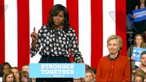 US election: Michelle Obama joins Hillary Clinton on the campaign trail