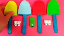 Play Doh Ice Cream Surprise Eggs Frozen Egg Cars Playdough Dessert Playset Peppa Pig Toy