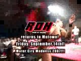 ROH In Detroit September 14th Ring Of Honor Wrestling