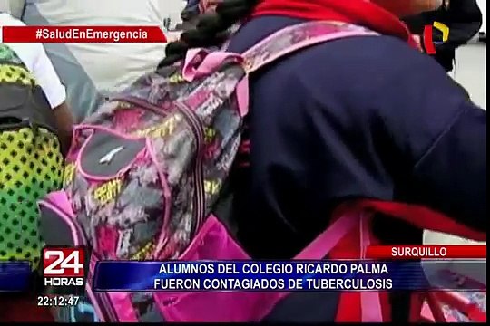 Denuncian que alumnos de Colegio Ricardo Palma fueron contagiados de TBC