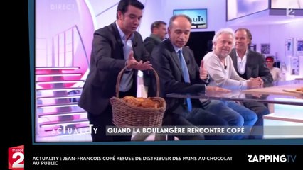 AcTualiTy : Jean-François Copé refuse de distribuer des pains au chocolat au public