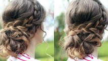 DIY Curly Updo Messy Updo Prom