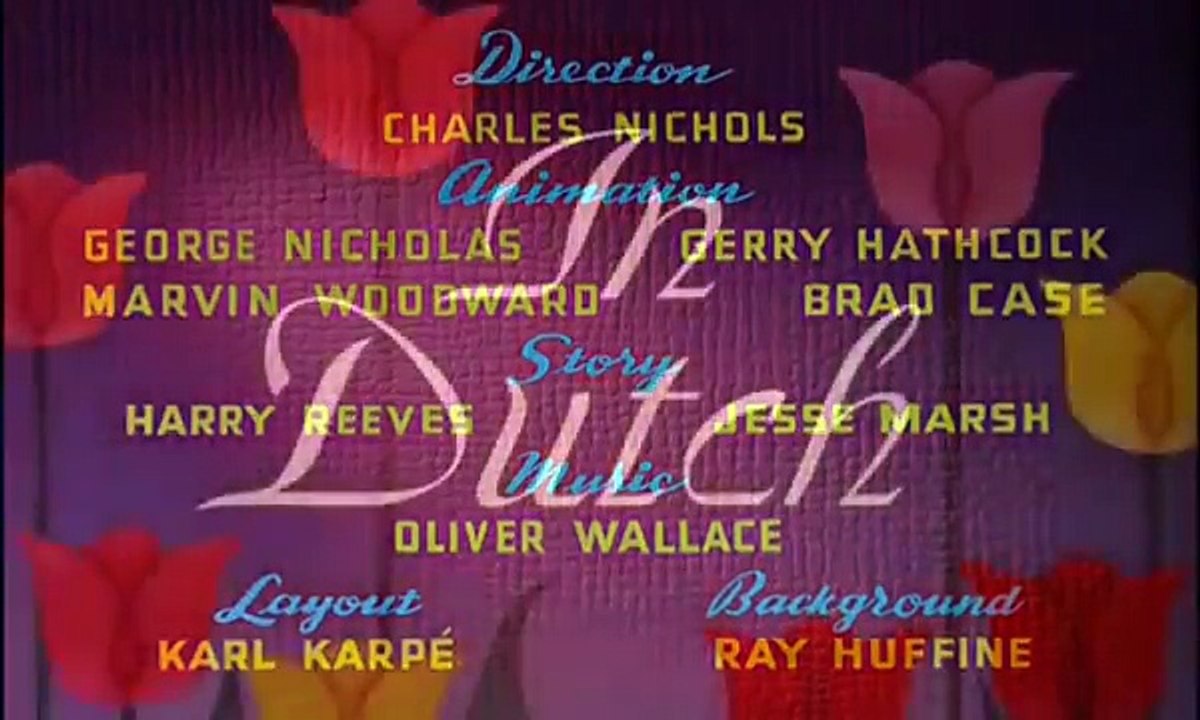 Cartoon et dessin animé : Walt Disney.Pluto Pluto au Pays des Tulipes