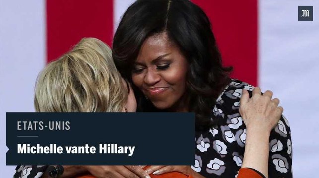 Présidentielle américaine : Michelle Obama glorifie Hillary Clinton