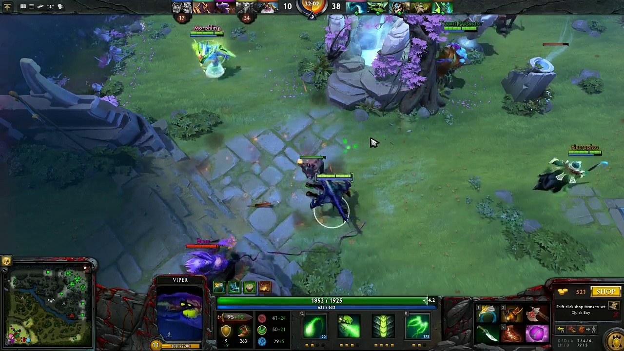 DotA 2 Viper gameplay