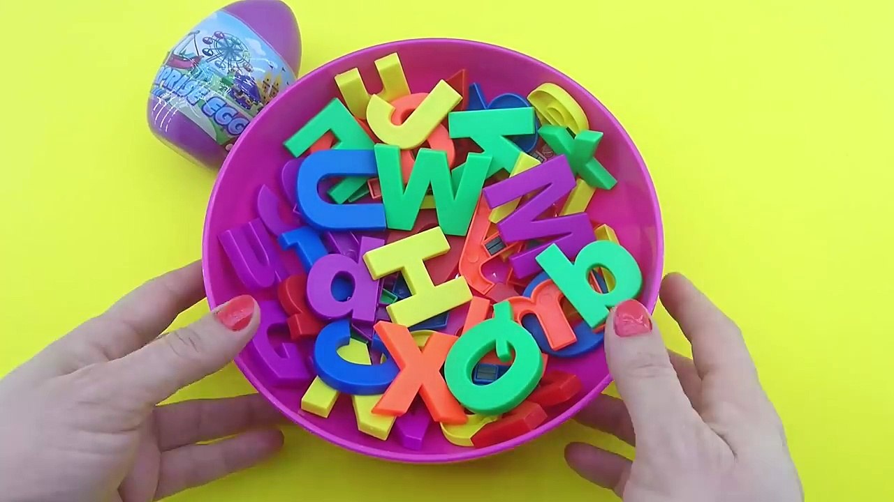 New ABC Party! Learning the Alphabet Lessons for Children! Surprise Egg Opening