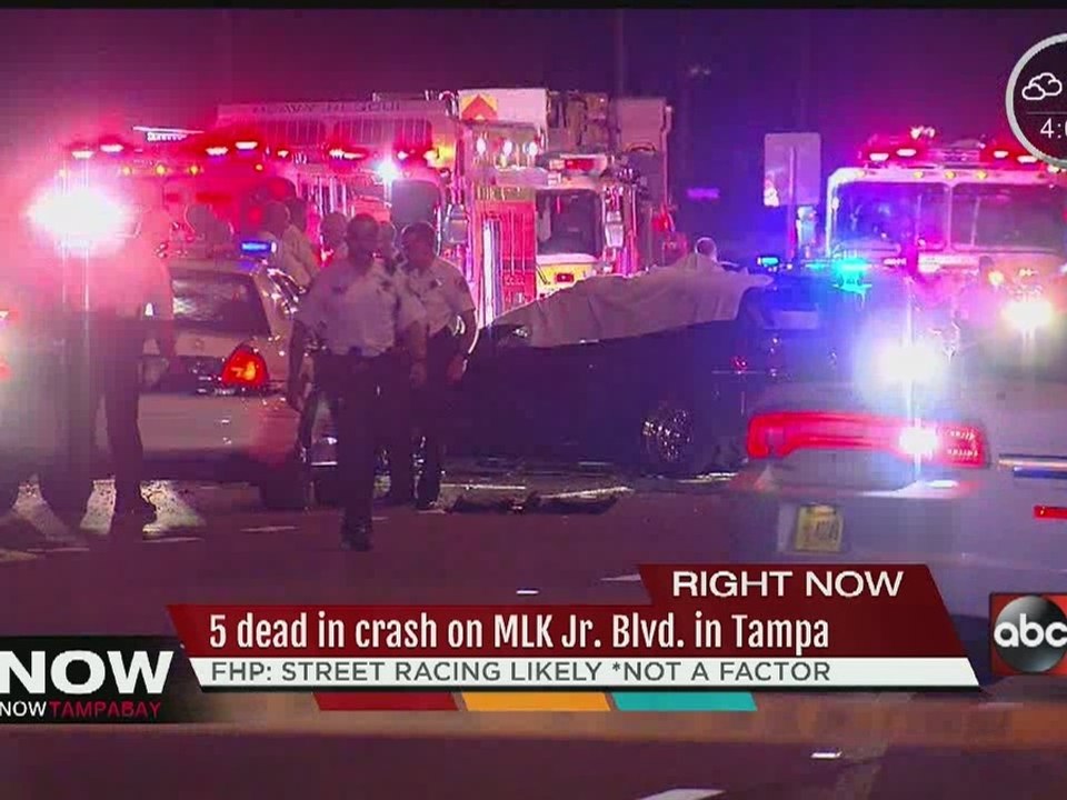 5 dead in crash on MLK Jr. Blvd in Tampa