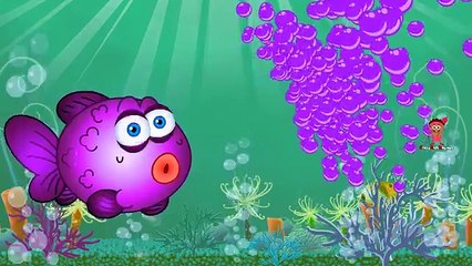 Colors for Children to Learn w/ Fish Bubble Game - Colours for Kids to Learn - Kids Learning Videos