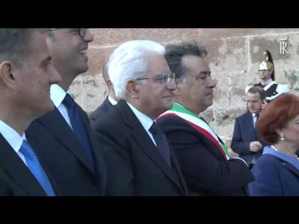 Palermo - Mattarella alla scopertura della targa World Heritage List dell'Unesco (28.10.16)