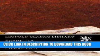 Ebook Egypt. (La Mort de Philae) Free Download