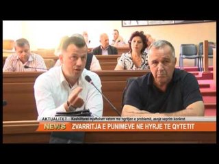 ZVARRITJA E PUNIMEVE NE HYRJE TE QYTETIT TE SHKODRES