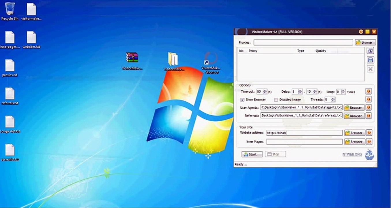 Visitor Maker - Increase Alexa Rank, Generate Visitors, Get Visitors come from Search Engine