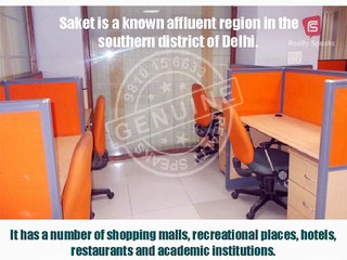 Office Space in Saket can Boost to Your Market Reputation