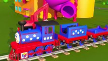 Le train Tchou-Tchou et les solides géometriques - partie 1. Pour les enfants de lécole primaire