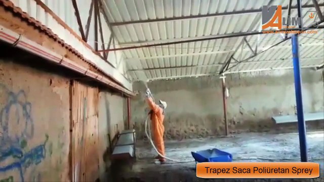 BESİ ÇİFTLİĞİ TRAPEZ SACA POLİÜRETAN SPREY ALİM İZOLASYON 0532 293 9299