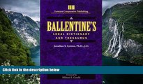 READ NOW  Ballentine s Legal Dictionary/Thesaurus (Lawyers Cooperative Publishing)  Premium Ebooks