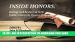 Ebook INSIDE HONORS: Ratings and Reviews of Sixty Public University Honors Programs Free Read
