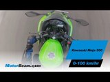 Kawasaki Ninja 300 - 0-100 km/hr | MotorBeam