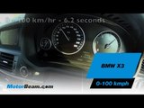 BMW X3 - 0-100 km/hr | MotorBeam