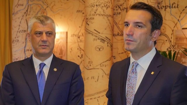 HASHIM THAÇI VIJON VIZITEN E TIJ ZYRTARE NE TIRANE TAKON VELIAJN DHE BASHEN LAJM
