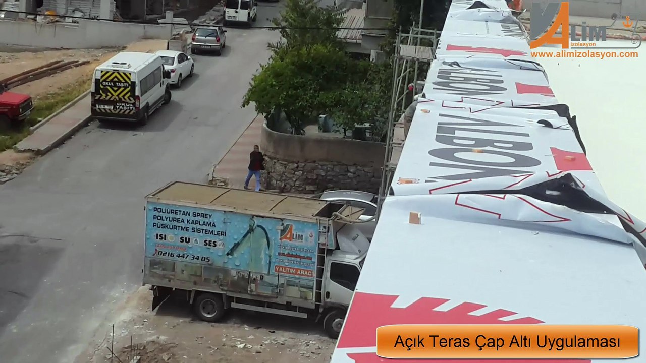 POLİÜRETAN SPREY AÇIK TERAS ÇAP ALTI UYGULAMASI ALİM İZOLASYON 0532 293 9299