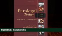 Big Deals  Paralegal Today: The Legal Team at Work (West Legal Studies)  Best Seller Books Most