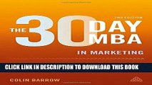Best Seller The 30 Day MBA in Marketing: Your Fast Track Guide to Business Success (30 Day MBA