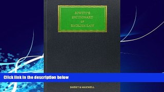 Big Deals  Jowitt s Dictionary of English Law  Best Seller Books Best Seller